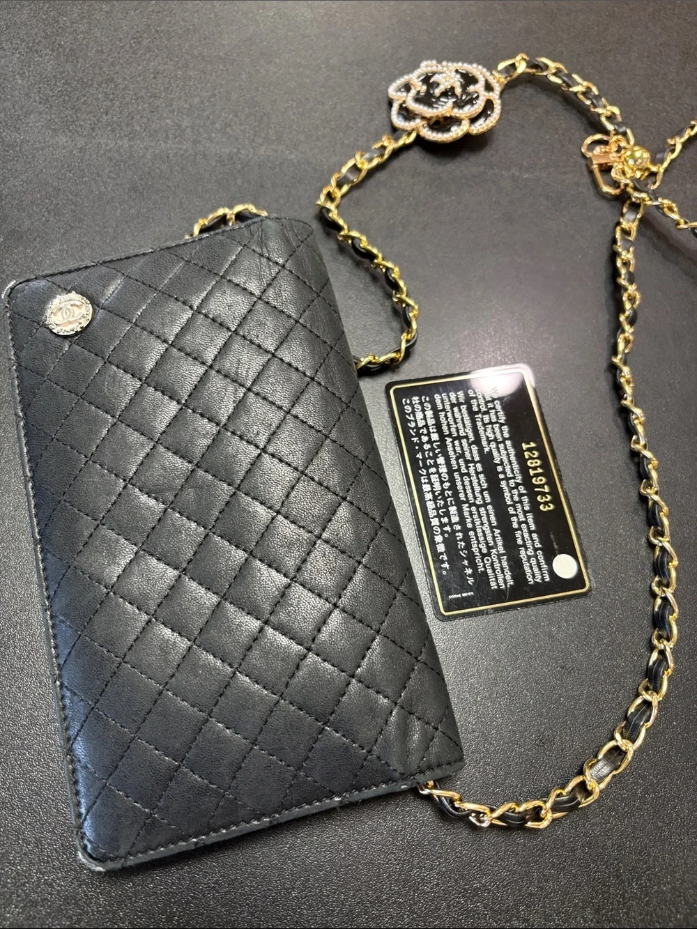 CHANEL Black Quilted Lambskin Long Wallet - Picture 10 of 16
